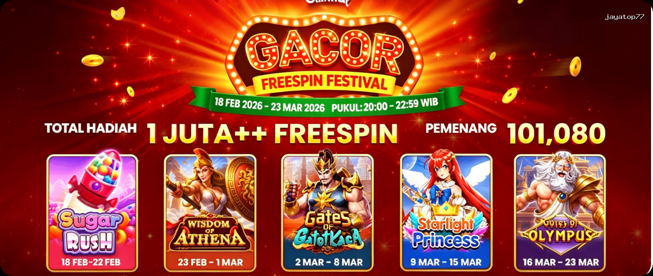 Login jayatop77 Sekarang Bonus Melimpah